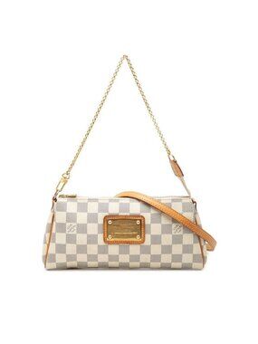 Louis Vuitton Damier Azur 2-Way Shoulder Bag White Leather